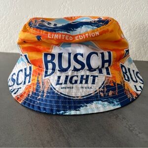 Busch Light Limited Edition Bucket Hat Orange Blue Bright Multicolor One Size